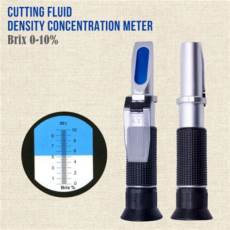 cutting oil refractometer|what does the refractometer measure.